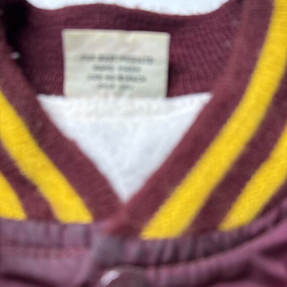 Vtg Birdie Satin Jacket Men Sz XL MMAA Basketball 1982 Runner Up Maroon MN - Picture 3 of 14